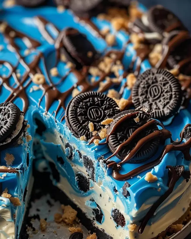 Cookie Monster Cheesecake
