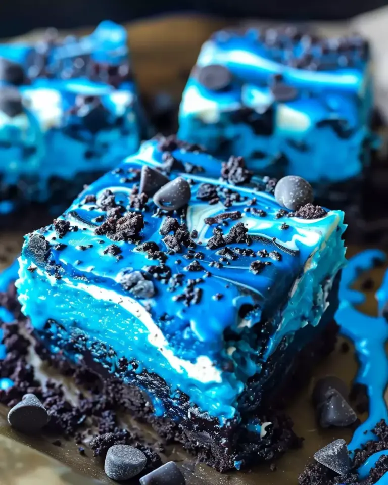 blue velvet brownies