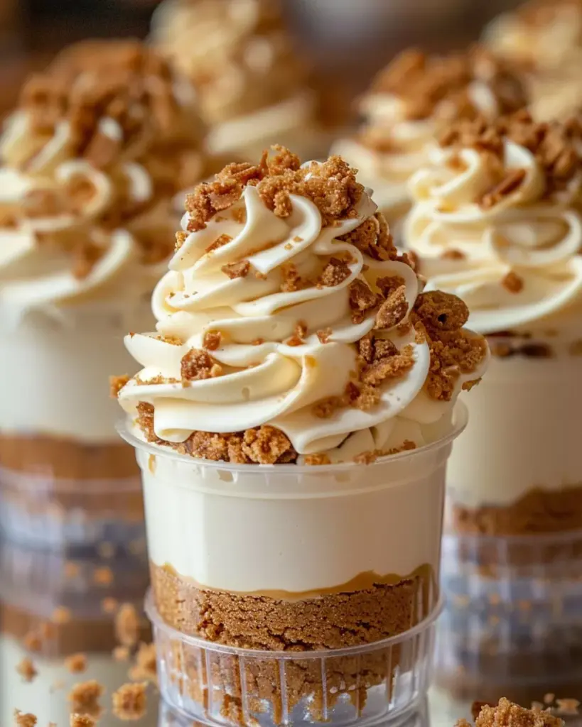 Cookie Butter Cheesecake Cups