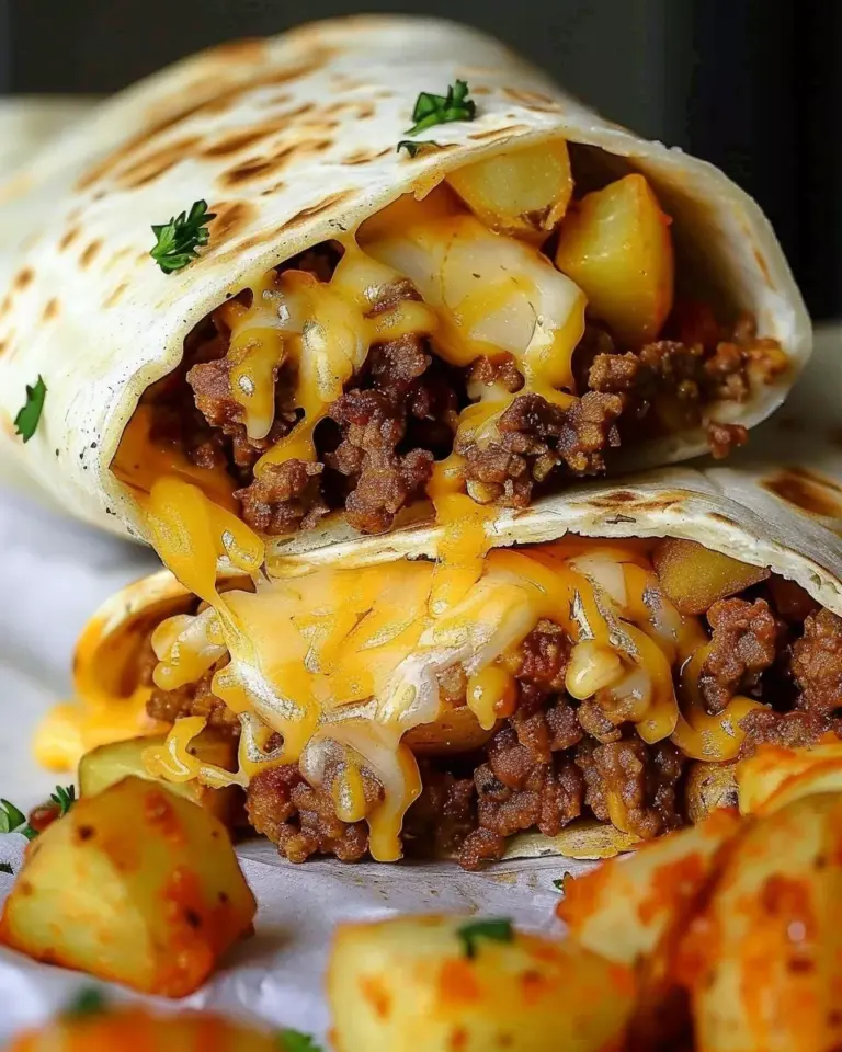 Cheesy Potato Burritos