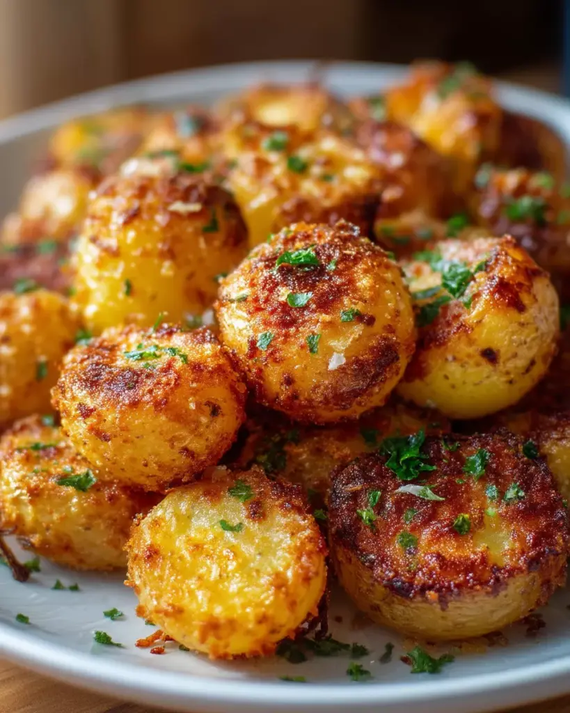 Crispy Parmesan Crusted Baby Potatoes: The Perfect Side Dish