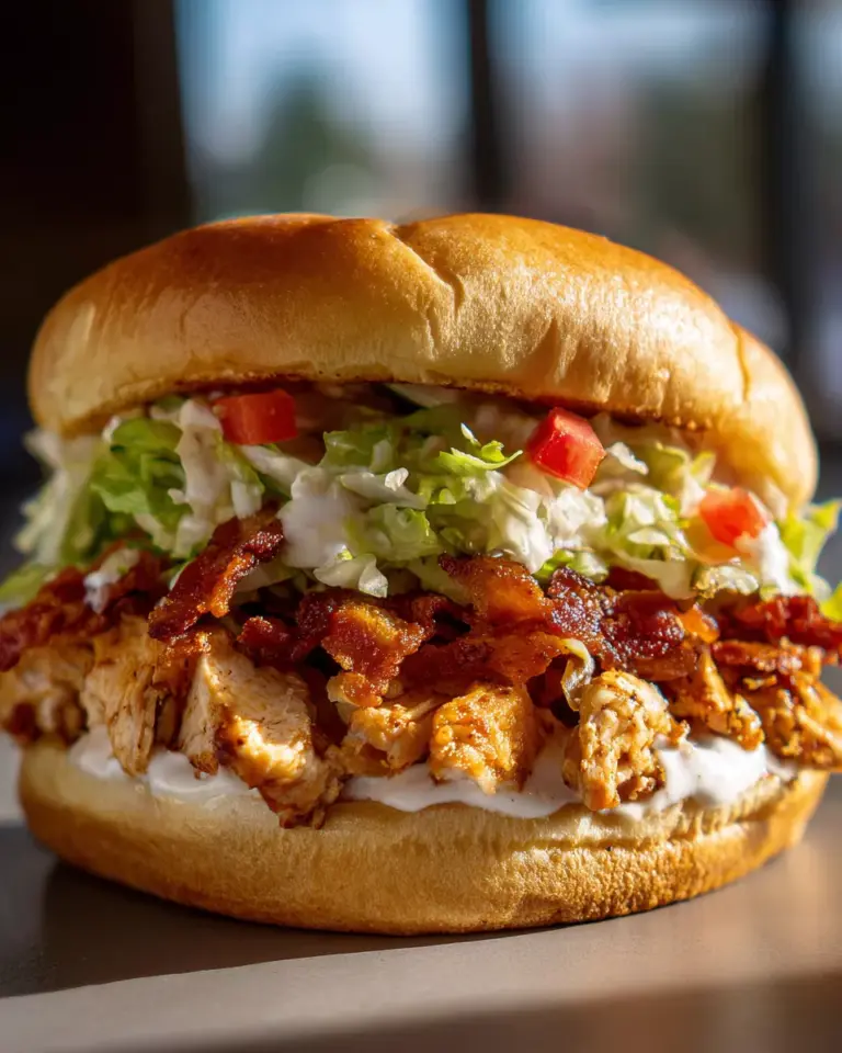 Chopped Chicken Bacon Ranch Sandwich Recipe