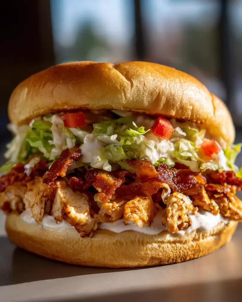 Chopped Chicken Bacon Ranch Sandwich Recipe