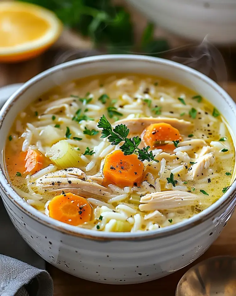 greek lemon chicken soup