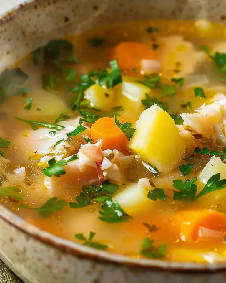 Creamy Vegetable Fish Soup