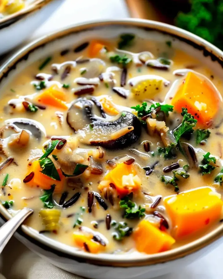 Cozy Autumn Wild Rice Soup