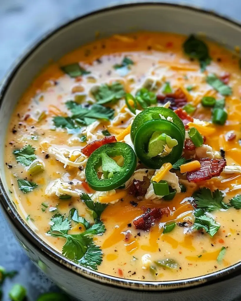 Spicy Jalapeño Popper Chicken Soup Recipe