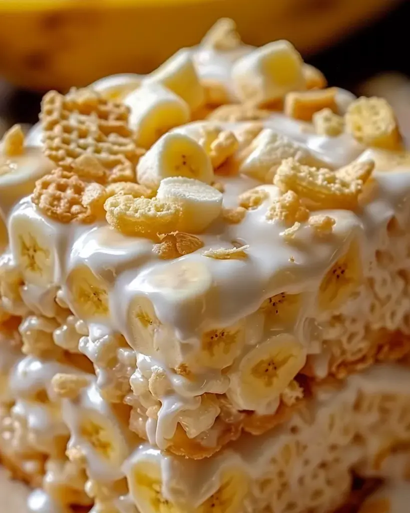 Banana Pudding Rice Krispie Treats