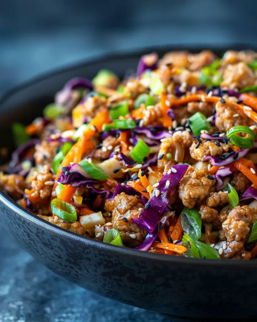Egg Roll in a Bowl (One-Skillet, Keto)