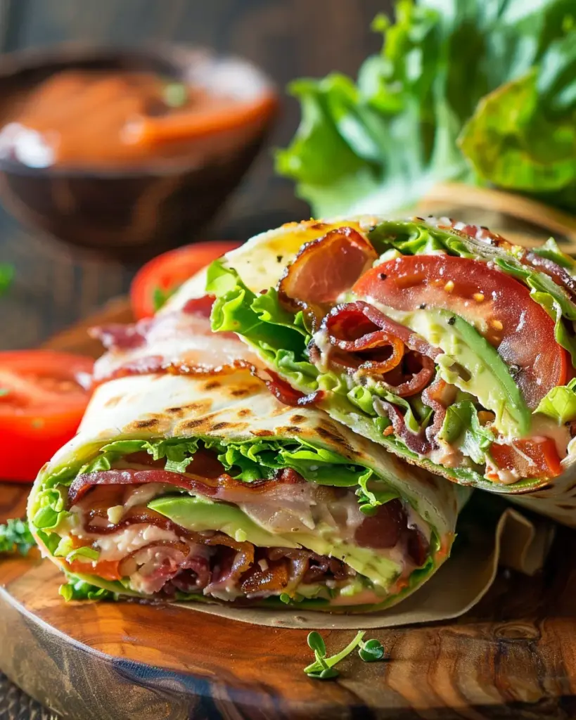 Gourmet BLT Wraps with Secret Sauce