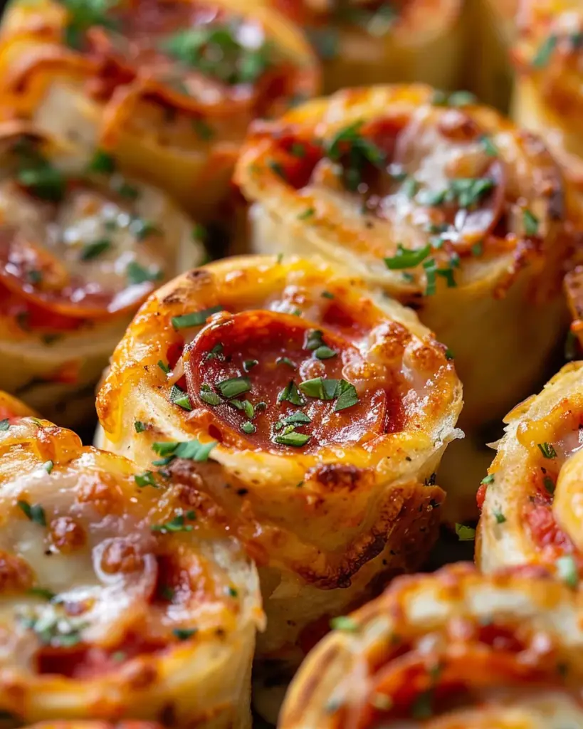 Cheesy Pepperoni Pizza Roll-Ups with Low-Carb Tortillas