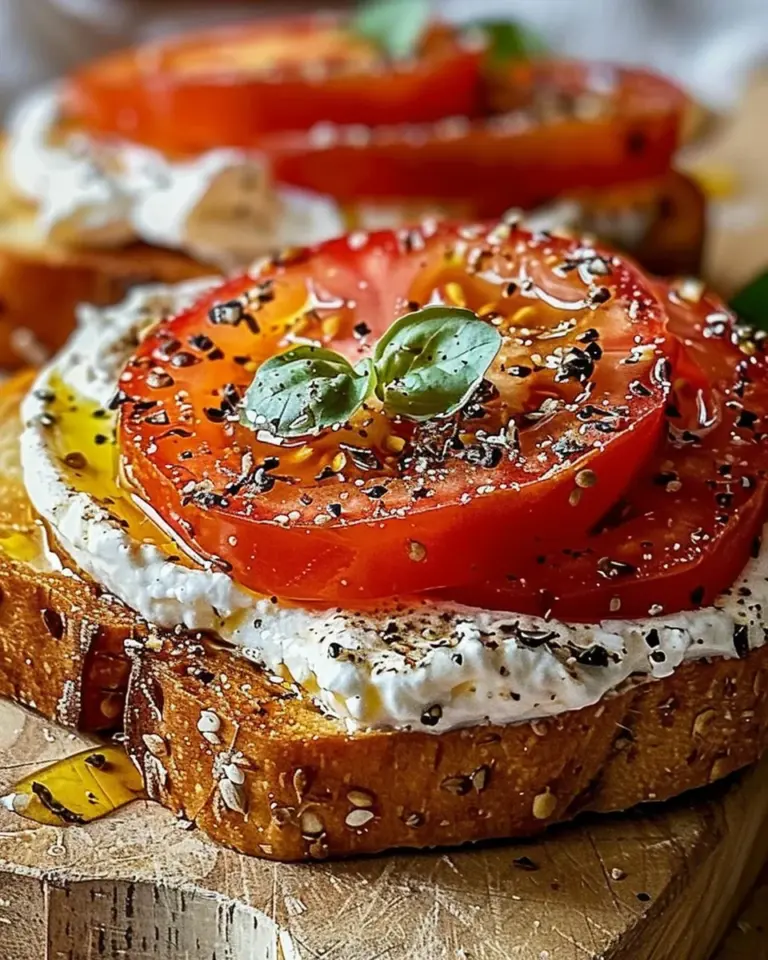 Ricotta and Tomato Sourdough Toast