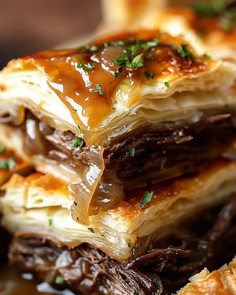 French Dip Squares : perfect party apetizer
