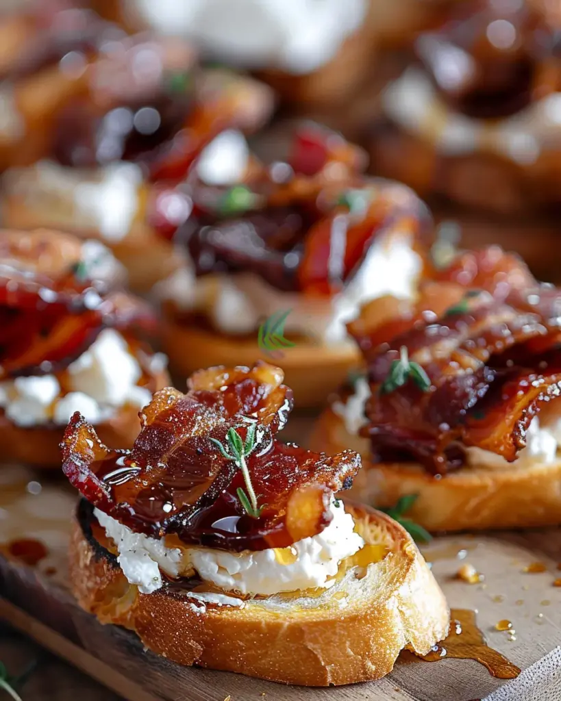 Million Dollar Bacon Crostini