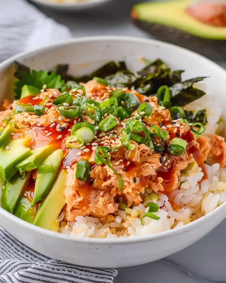 Canned Tuna Sushi Bowl