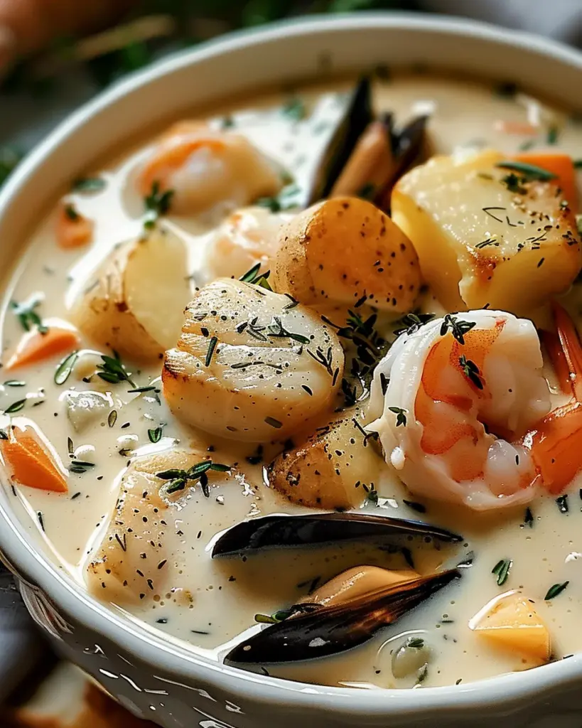 Hearty Nova Scotia Seafood Chowder for Cozy Nights In