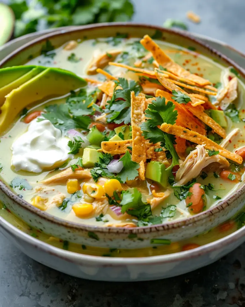 Green Enchilada Chicken Soup Recipe