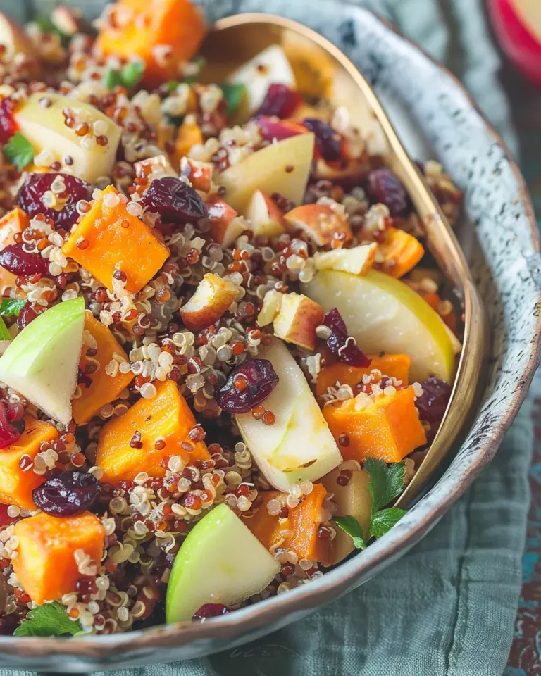 Apple Sweet Potato Quinoa Salad