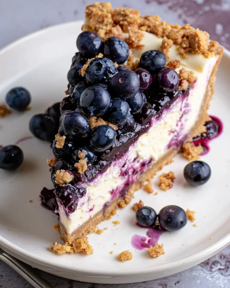Blueberry Crumble Cheesecake