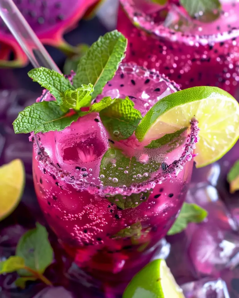 Dragon Fruit Juice Mojito Recipe