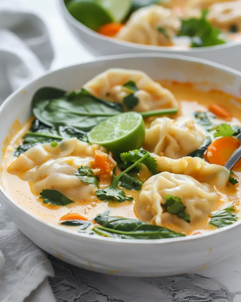 Thai Potsticker Coconut Soup