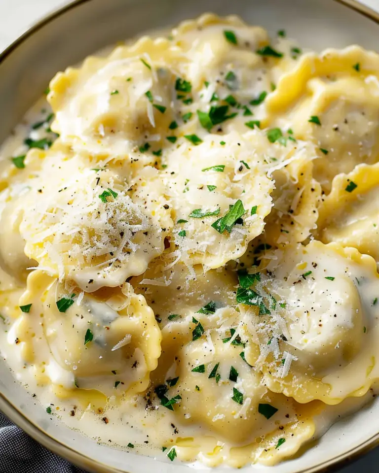 White Wine Cream Sauce for Ravioli