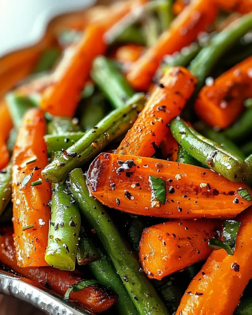 Roasted Carrots Green Beans