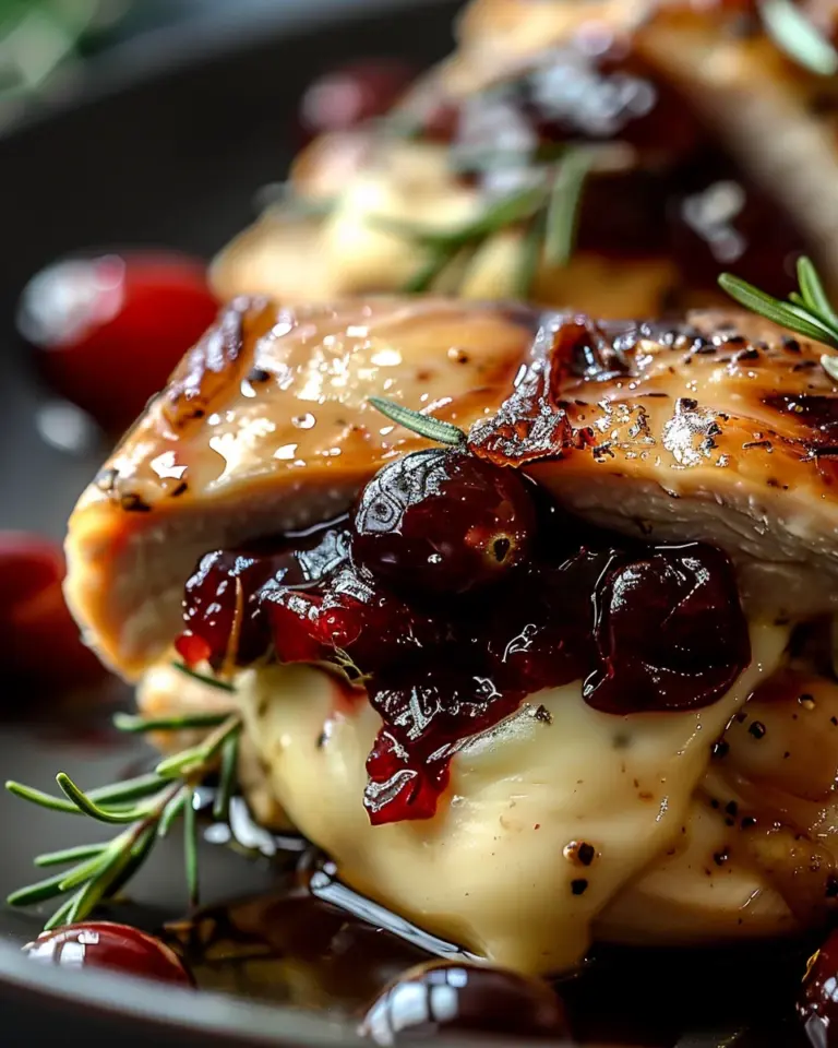 Cranberry Brie Stuffed Chicken: A Show-Stopping Dinner Party Recipe