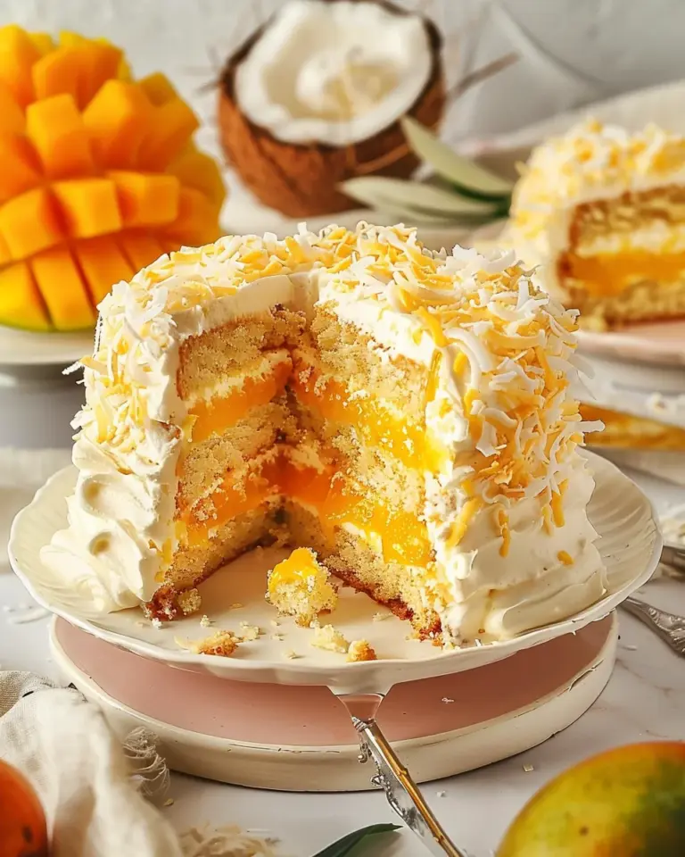 Vegan Mango Coconut Cake