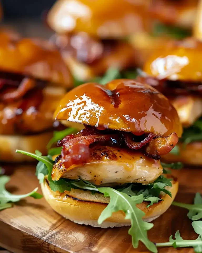 Maple Chicken & Bacon Sliders