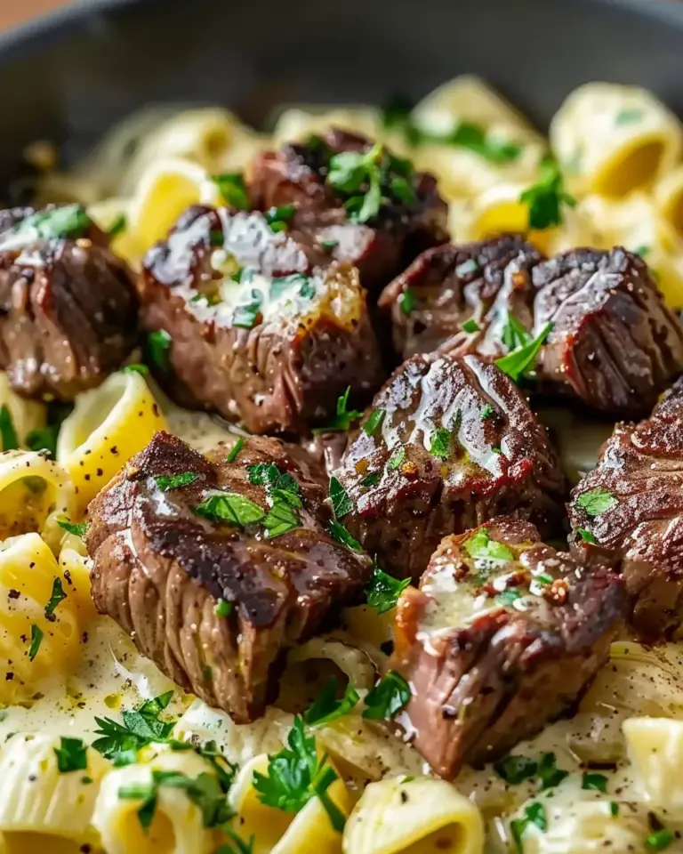 Savory Steak Bites & Pasta