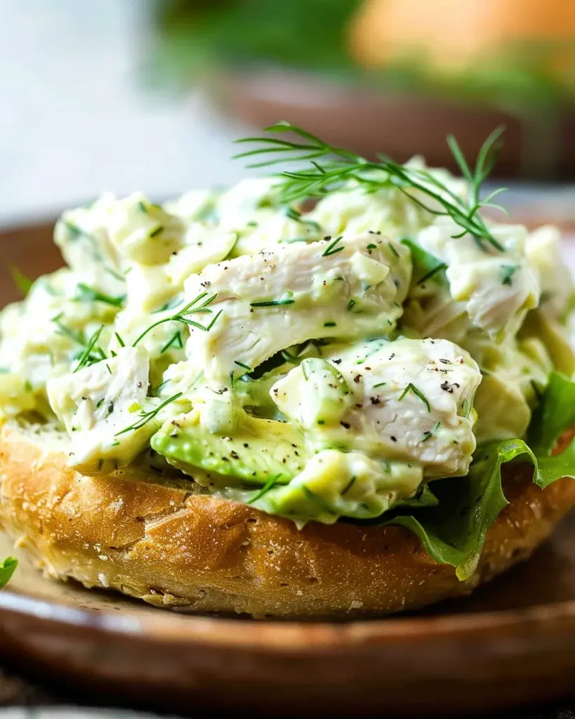 Healthy Greek Yogurt Avocado Chicken Salad Recipe