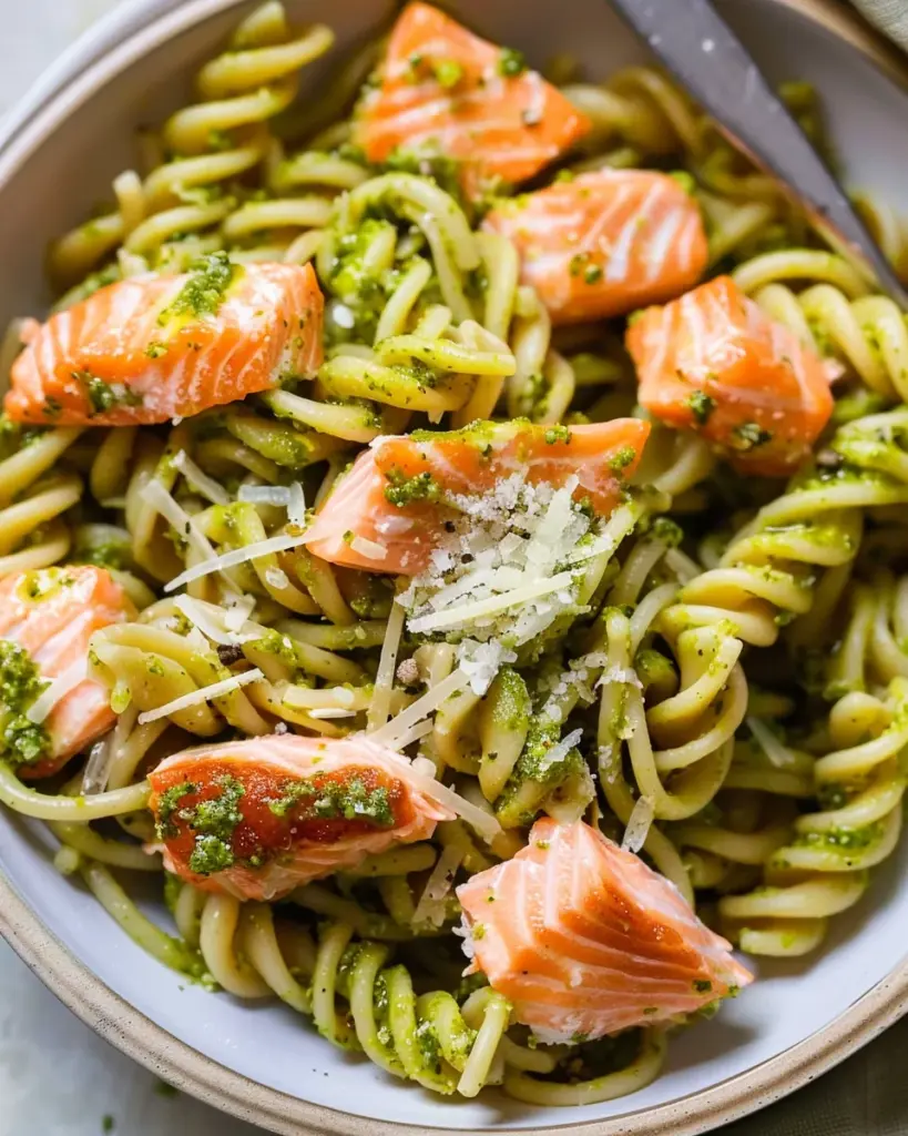 Salmon Pesto Pasta