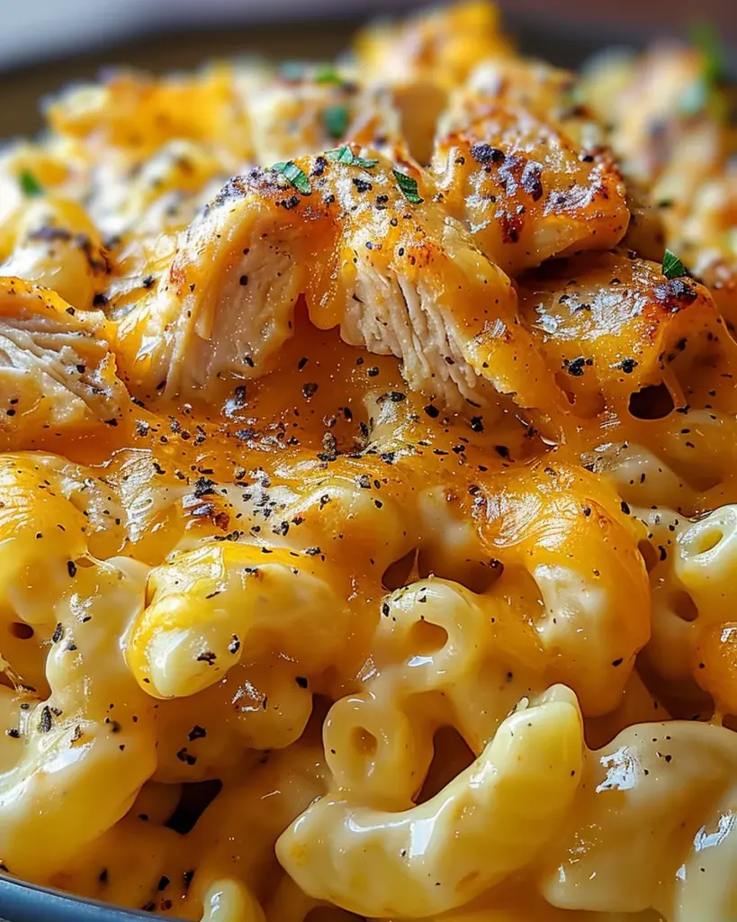 Honey Pepper Chicken Mac and Cheese