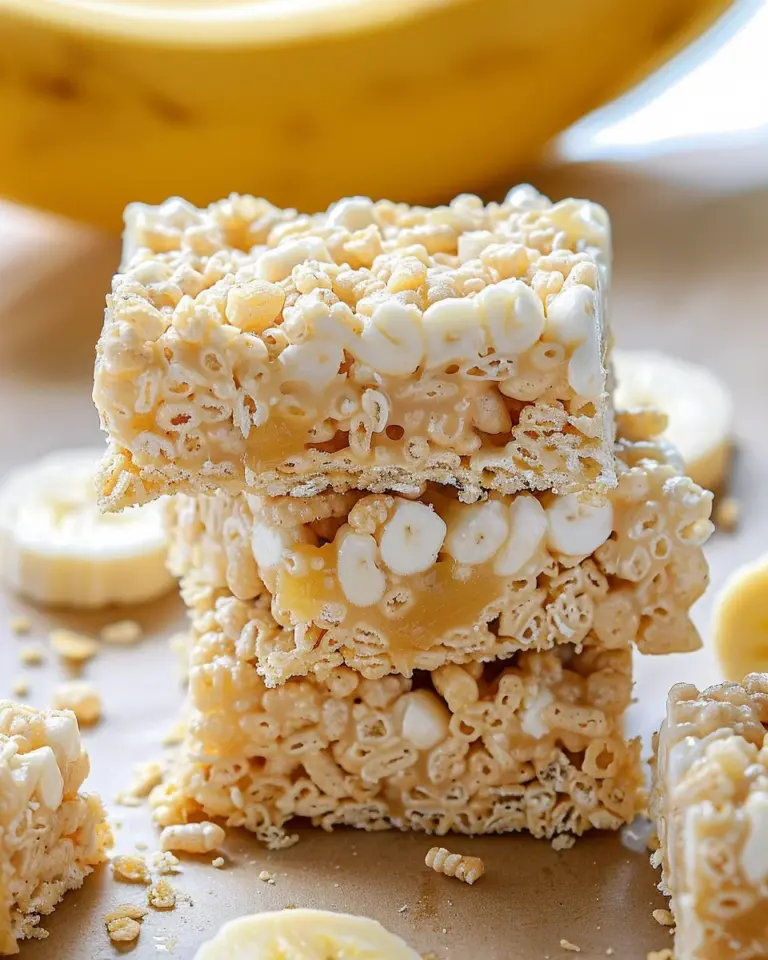 Banana Pudding Rice Krispie Treats