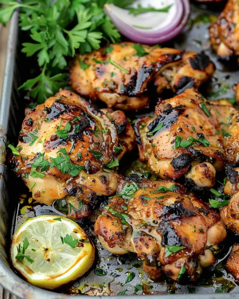 Mediterranean Grilled Chicken Thighs