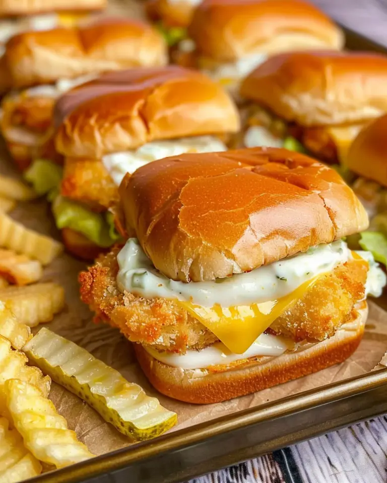 Filet-O-Fish Sliders (Fish Burger Sliders)