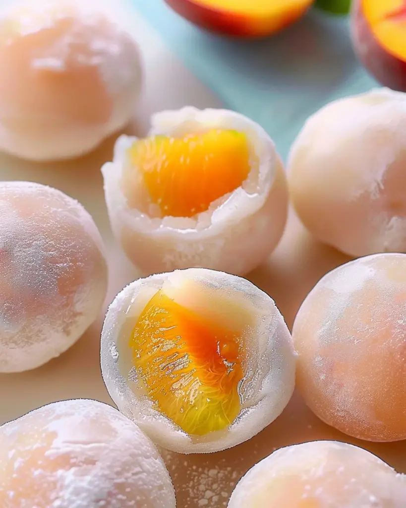 Whole Peach Mochi Recipe (Soft & Chewy)