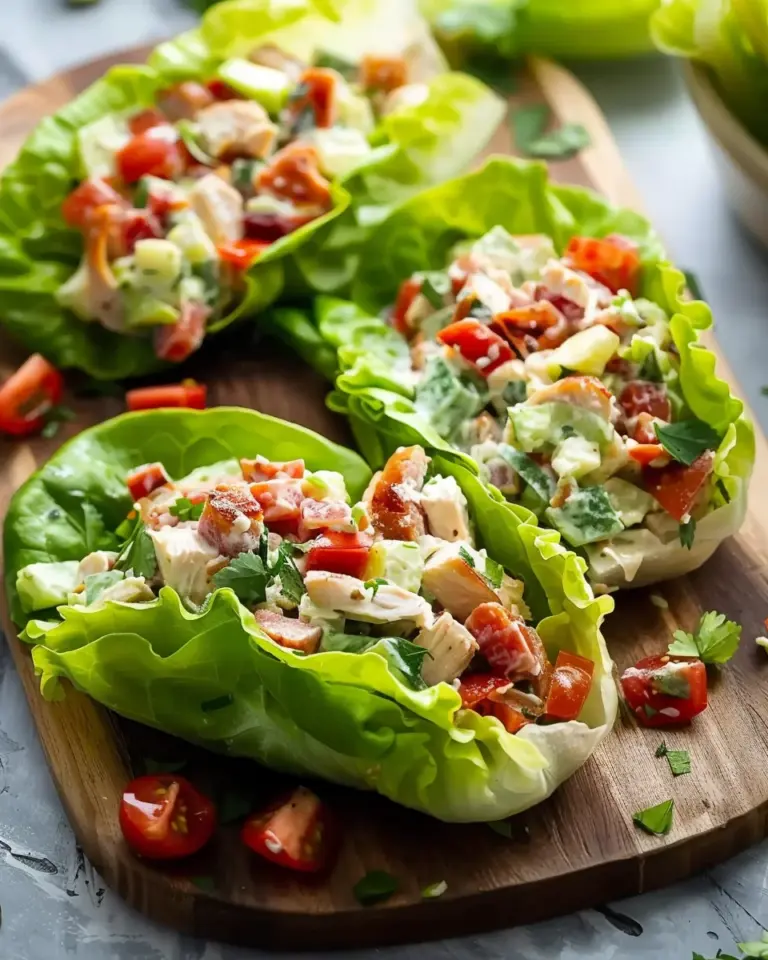 Light & Tasty BLT Chicken Salad Lettuce Wraps – Alrightwithme