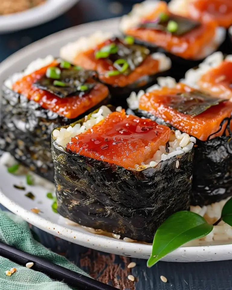 Easy Hawaiian Spam Musubi with Sushi Nori Seaweed