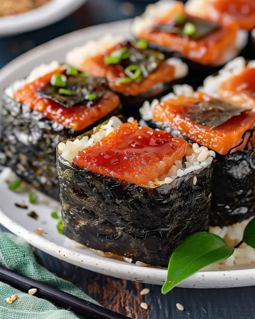 Easy Hawaiian Spam Musubi with Sushi Nori Seaweed