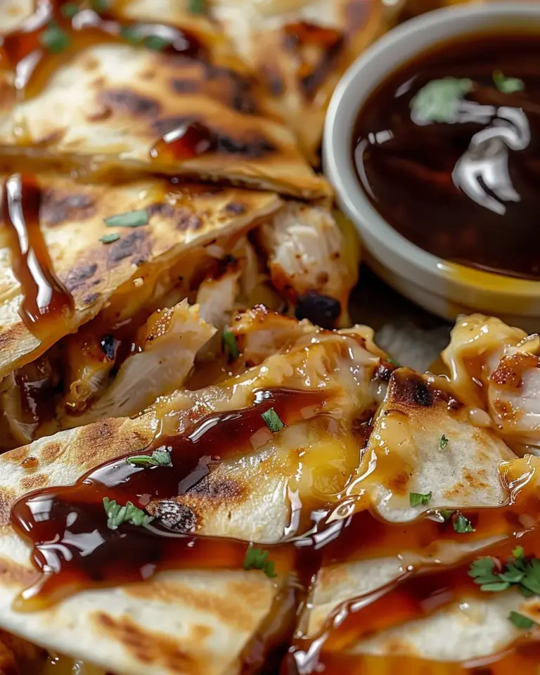 Hot Honey BBQ Chicken Quesadillas