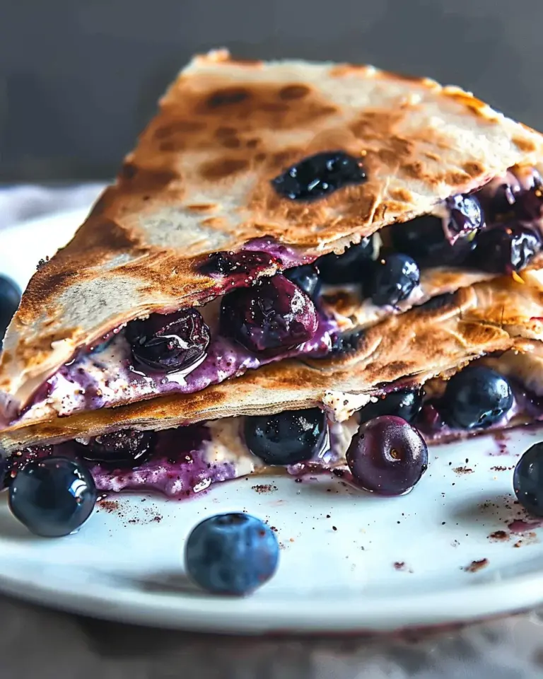 Blueberry Breakfast Quesadilla