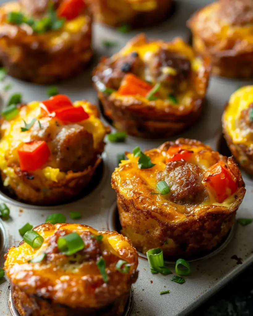 Mini Breakfast Omelets (Egg Muffins With A Tater Tot Crust)