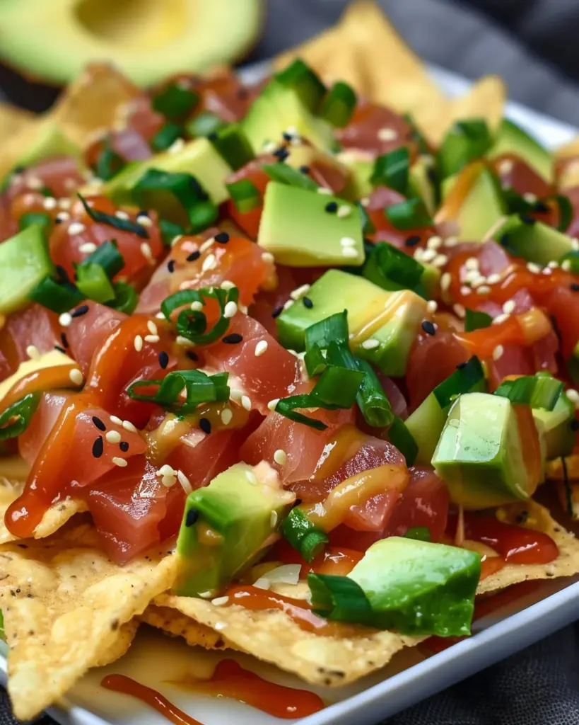 Tuna Poke Nachos
