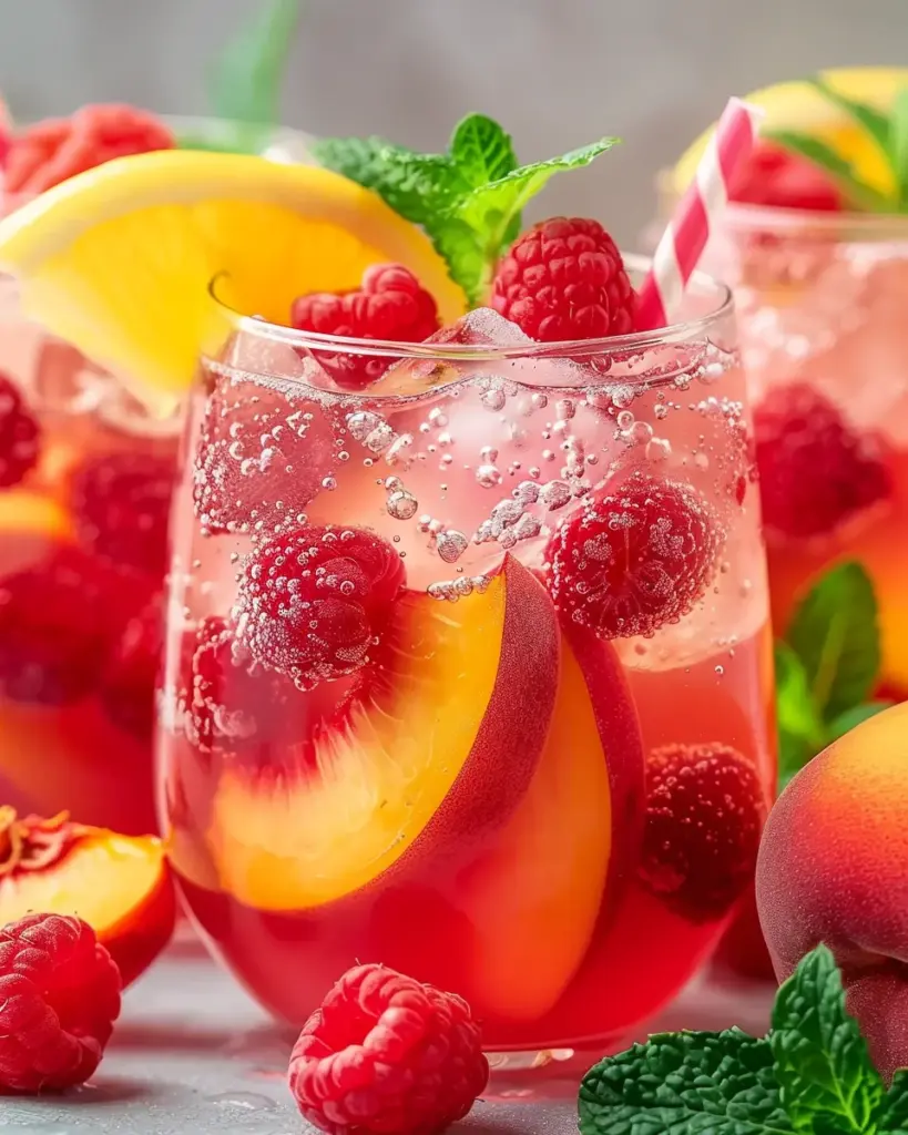 Raspberry Peach Lemonade