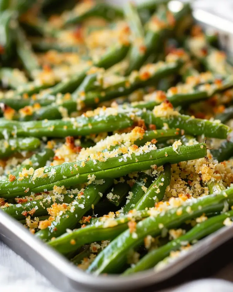 Roasted Parmesan Green Beans