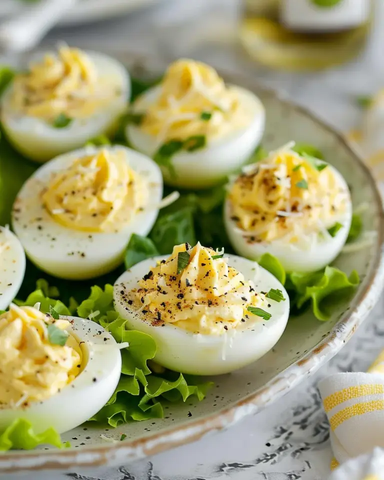 Caesar Deviled Eggs