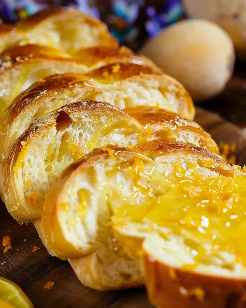 Sweet Cardamom Bread with Honey Orange Butter