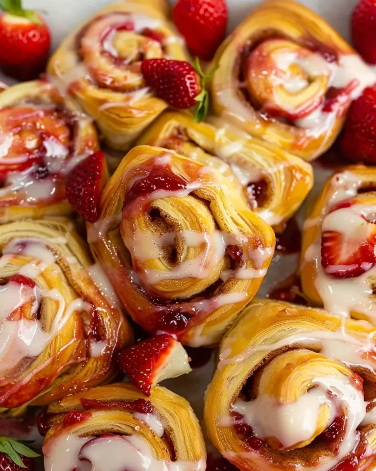 Easy Strawberry Cinnamon Roll Recipe